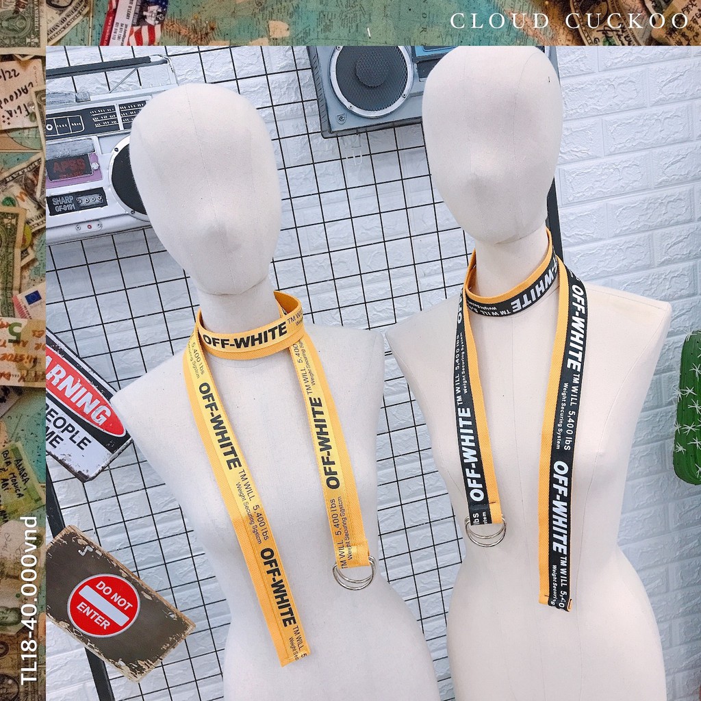 Thắt Lưng Ulzzang Vải Dù Siêu Chắc Chắn Mầu Vàng- Mã Số: TL18