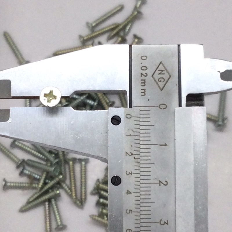 [Túi 100 cái ] Vít gỗ 3x20mm 4x10mm đầu bằng (đầu chìm) - sắt (tôn)