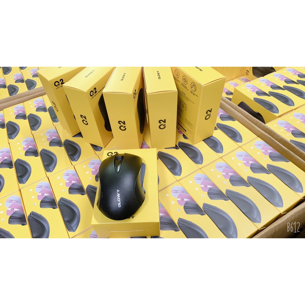 Chuột không dây Gloway Q2 - Chính hãng - Bảo hành 12 tháng ! Thiết Kế Đẹp Mắt, Lướt Chuột Êm Ái