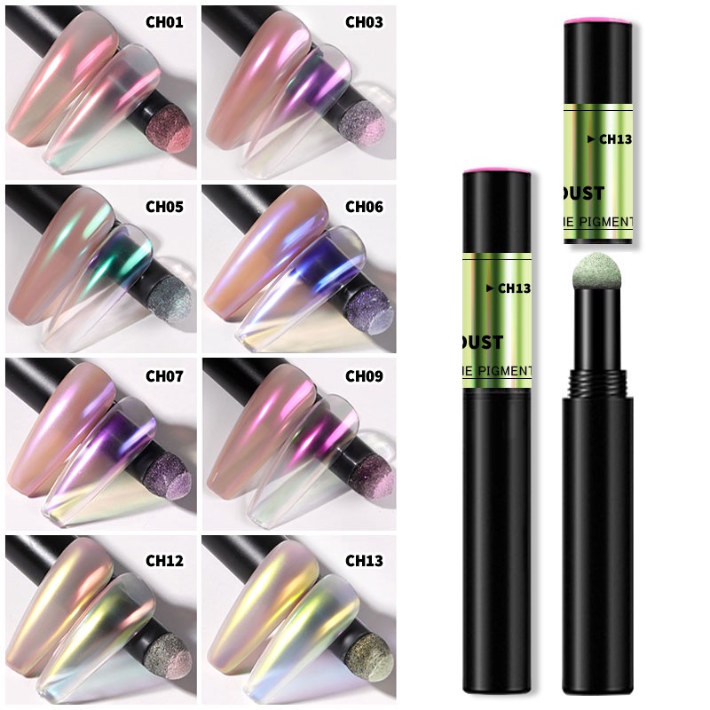 Bút phấn móng tay MISSCHEERING hiệu ứng tráng gương 8 màu neon thời trang độc đáo tùy chọn