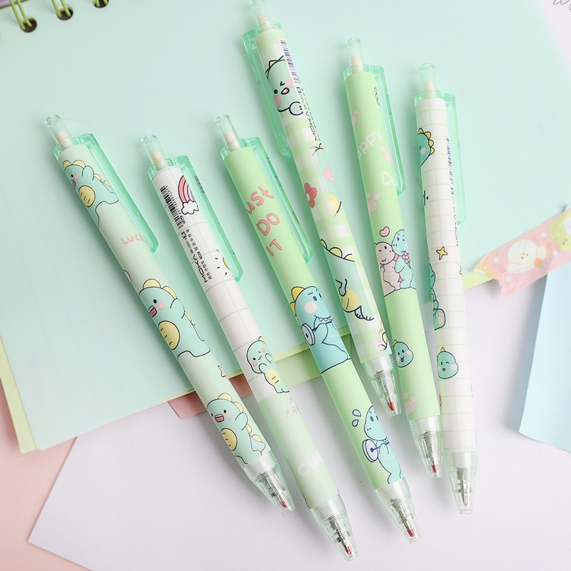 Bút Mực Gel Ngòi 0.5mm Hình Khủng Long Dễ Thương