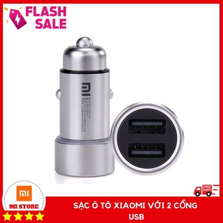[ Mi shop] SẠC Ô TÔ XIAOMI VỚI 2 CỔNG USB