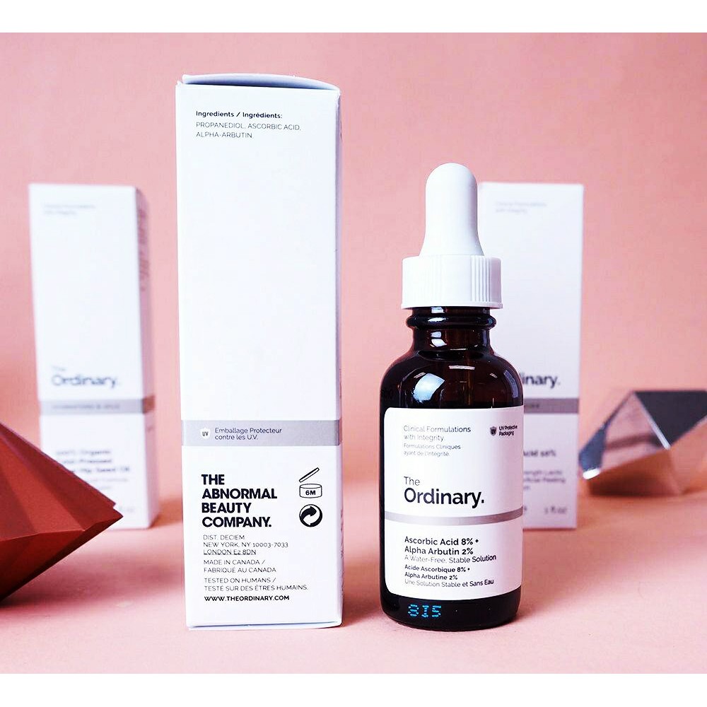 Tinh Chất The Ordinary Ascorbic Acid 8% + Alpha Arbutin 2% 30ml
