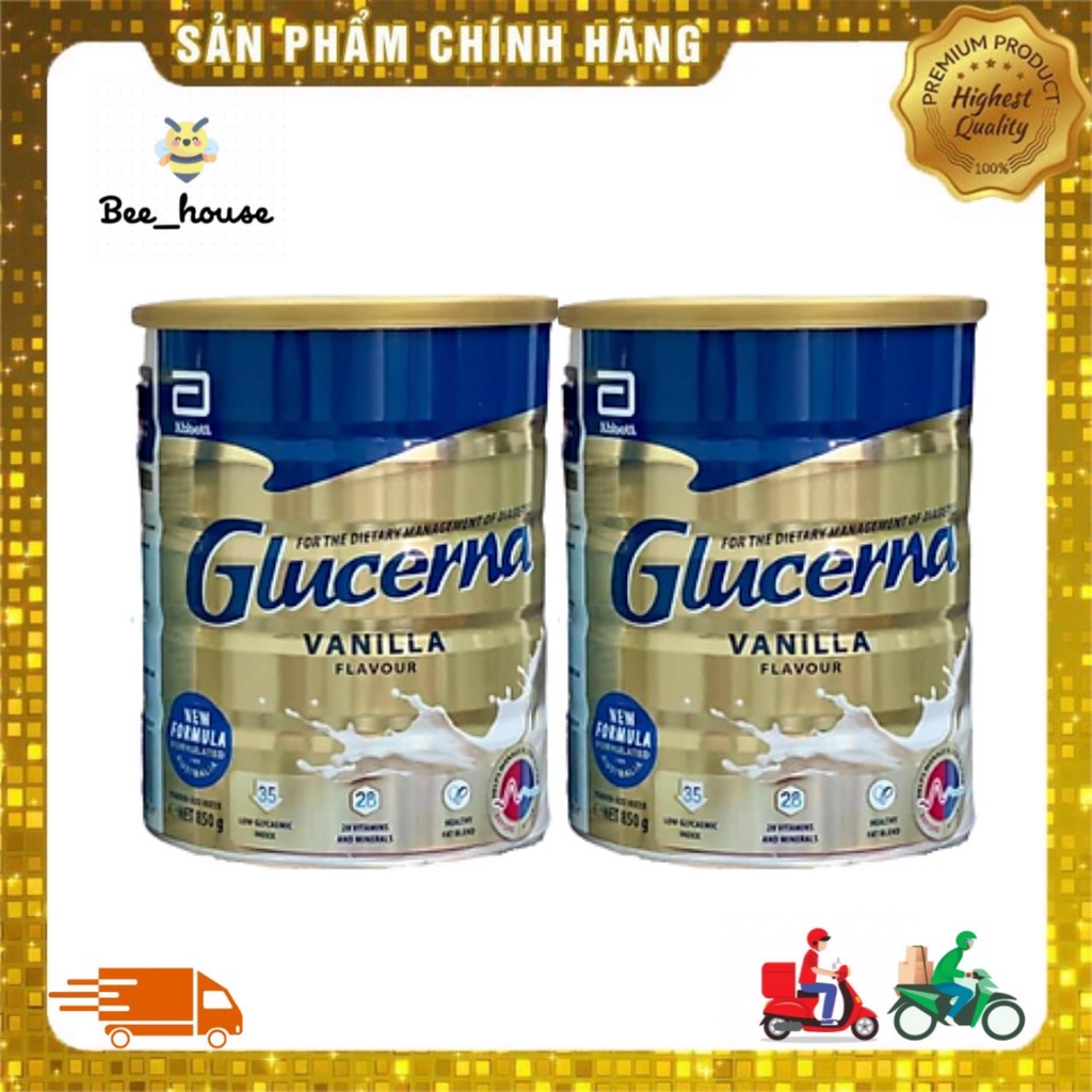 Sữa bột Abbott Glucerna Vanilla dành cho người tiểu đường Úc 850gr - 𝐁𝐞𝐞 𝐇𝐨𝐮𝐬𝐞