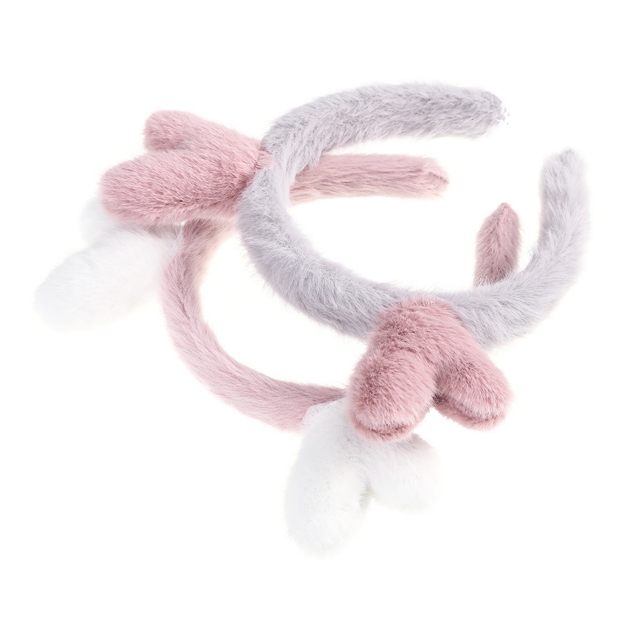 Cài tóc phối lông nhung mềm phong cách Hàn Quốc ngọt ngào đa năng cho nữ