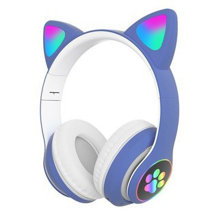 🔥Siêu Sale 🔥Tai Nghe Mèo Chụp Tai Bluetooth, Headphone Tai Mèo Có Mic, Âm Bass Chuẩn Và Dung Lượng Pin Khủng Nhiều Màu