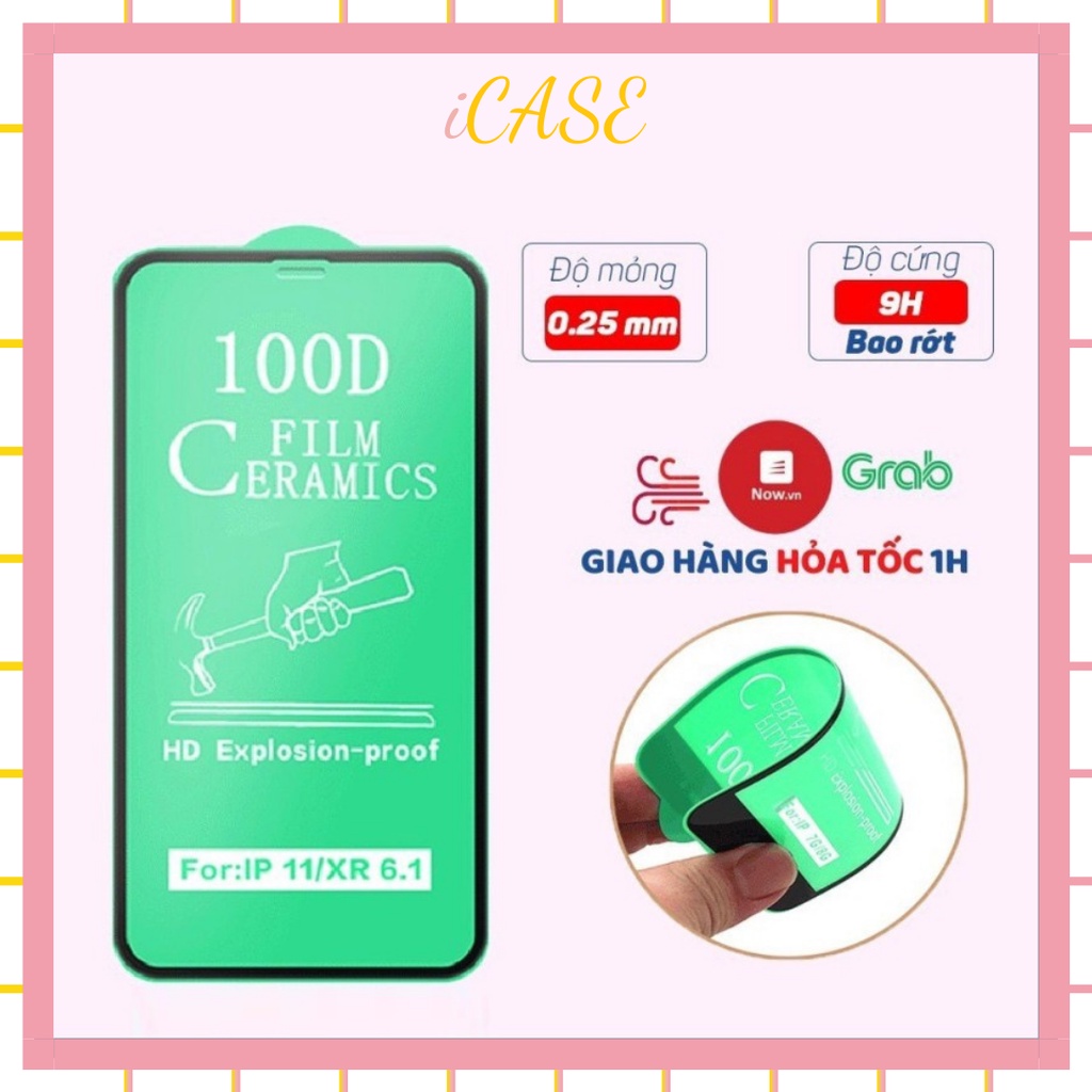 Cường Lực Dẻo Full Màn 100D Dành Cho Ip 6/6plus7/7plus/8/8plus/x/xs/xsmax/11/11pro/11prom/12/12promax/13/13pro/13prm