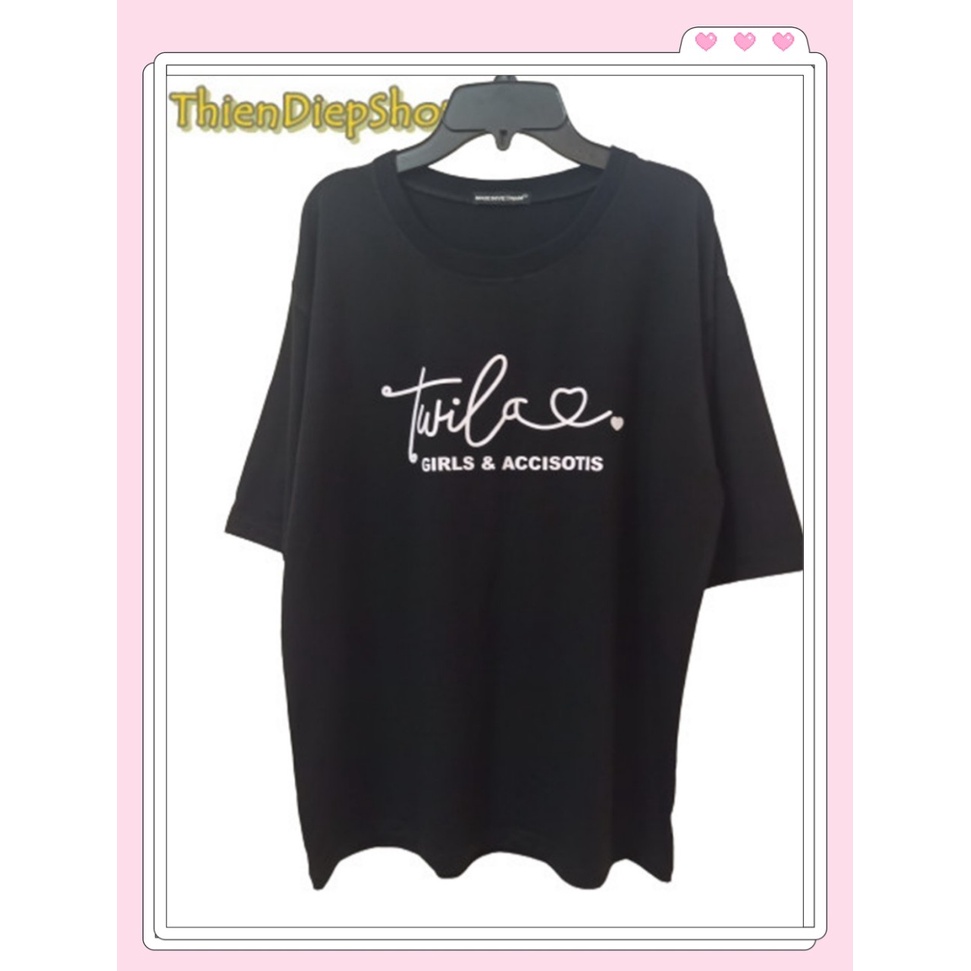 Áo thun nữ form rộng, tay lỡ, vải cotton in chữ font đẹp đủ màu mềm, mịn, mát free size - Freeship