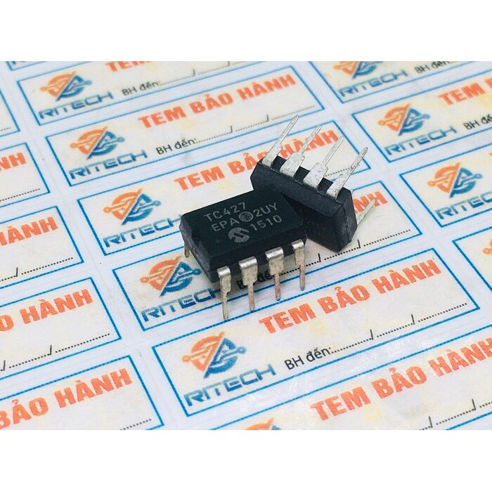 Combo 3 chiếc TC427CPA TC427 IC điều khiển MOSFET 18V 1.5A DIP8