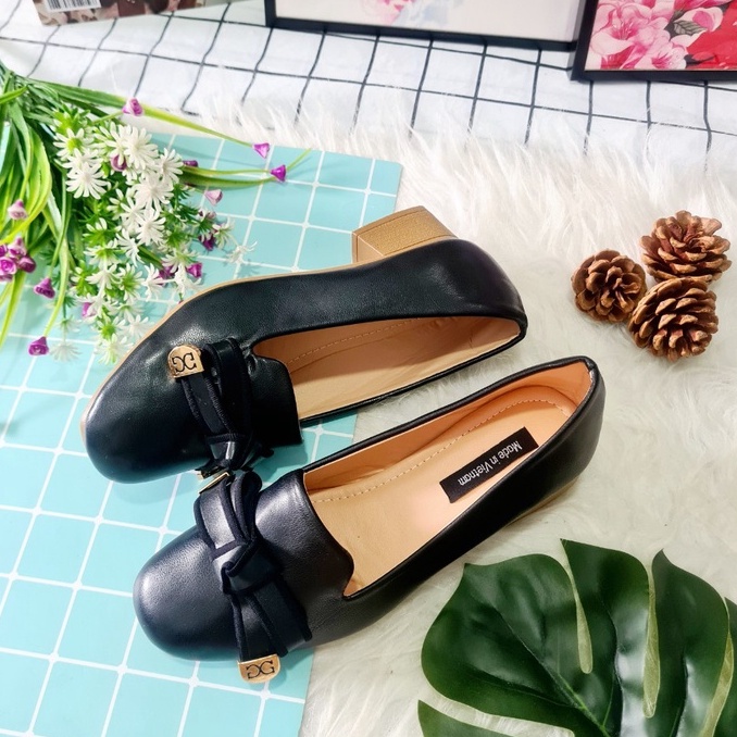 Giày Búp Bê Cao Gắn Nơ Siêu Xinh Phù Hợp Với Mọi Lứa Tuổi 3cm DBBN3 - bb_nosoc