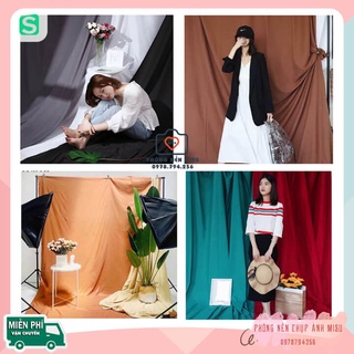 Phông nền chụp ảnh vải trơn hơn 20 màu nhiều size loại 1