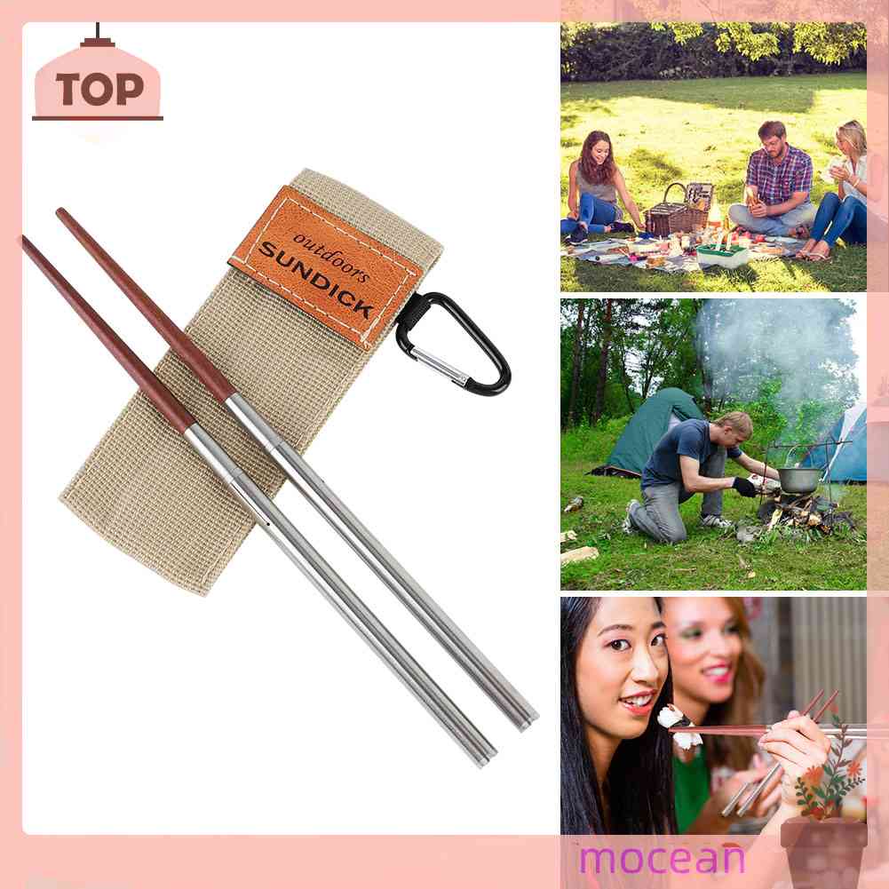 1 Đôi Đũa Gấp Gọn Tiện Dụng Mang Theo Du Lịch Cắm Trại