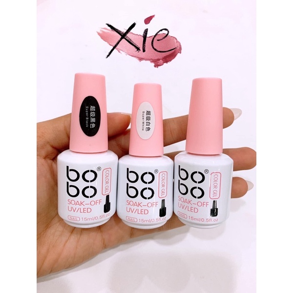 SƠN GEL TRẮNG / ĐEN BOBO - XIE dụng cụ nail&amp;mi ❤️