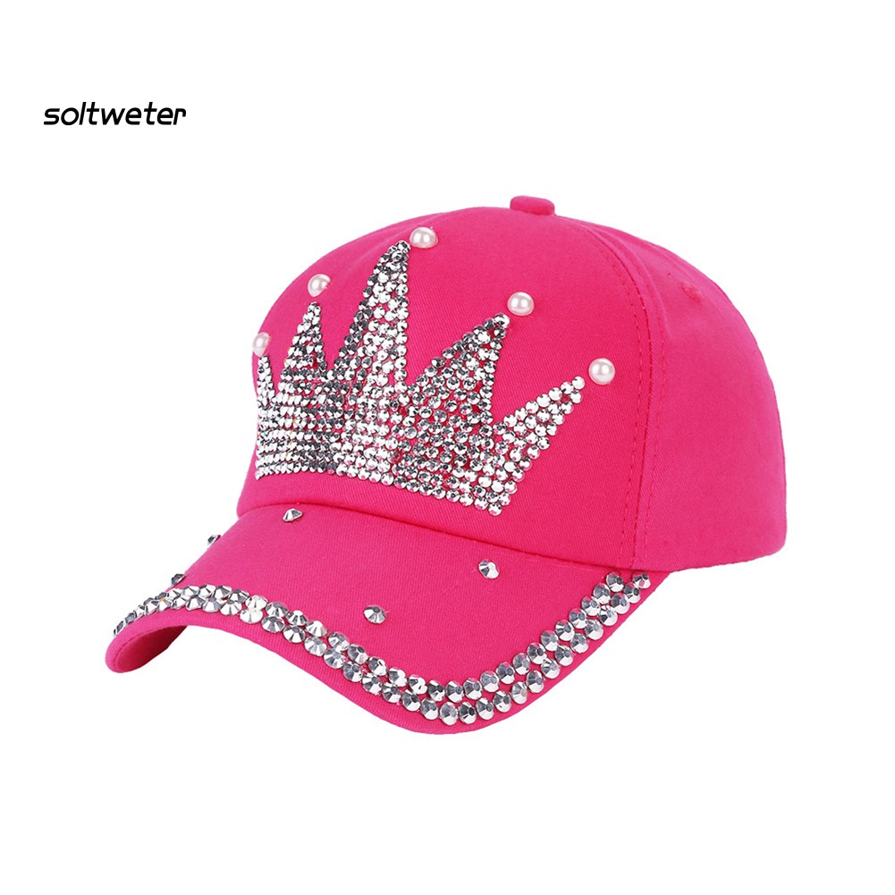 Nón Lưỡi Trai Đính Đá Hình Vương Miện Thời Trang