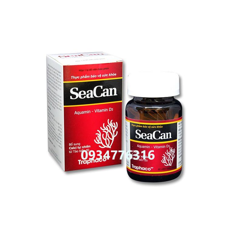 ✅ Seacan- canxi tảo biển đỏ - Lọ 60 viên