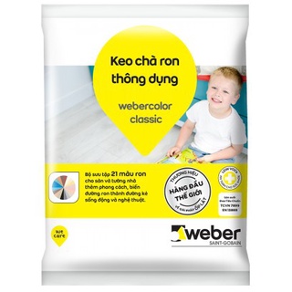 Keo chà ron gạch Weber - Nhiều màu lựa chọn