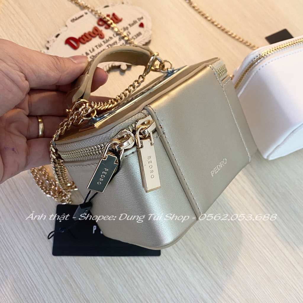 Túi nữ dáng cốp mini cực xinh 2 màu trắng, vàng nhủ  PW4-66500011