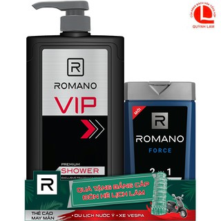 Dầu gội nước hoa Romano VIP 650g [Tặng tắm gội 2 in 1 150g]