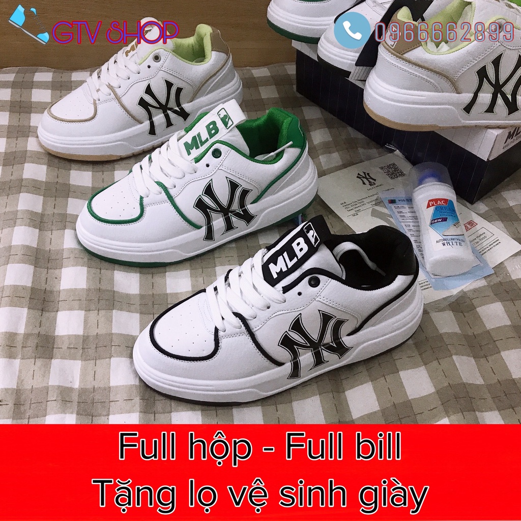 Full hộp, bill và tặng lọ vệ sinh giày - Giày thể thao nam nữ mlb chunky liner 3 mẫu, size 36 đến 44.      .