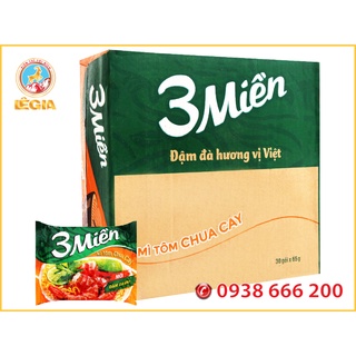Mì 3 miền vị tôm chua cay