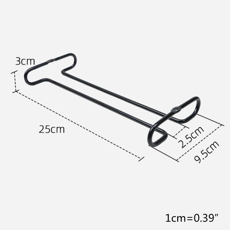 Giá Đỡ Ly Rượu Vang Bằng Kim Loại Treo Dưới Tủ Tiện Dụng Cho Nhà Bếp / Quán Bar