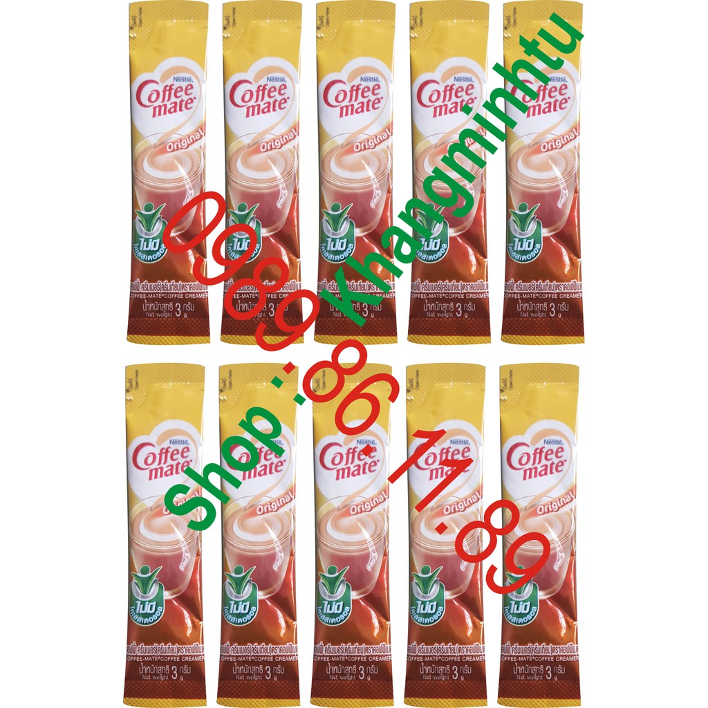 Bột kem Nestle Coffee Mate 3g (bịch 50 gói nhỏ) - Pha trà Sữa, pha cà phê