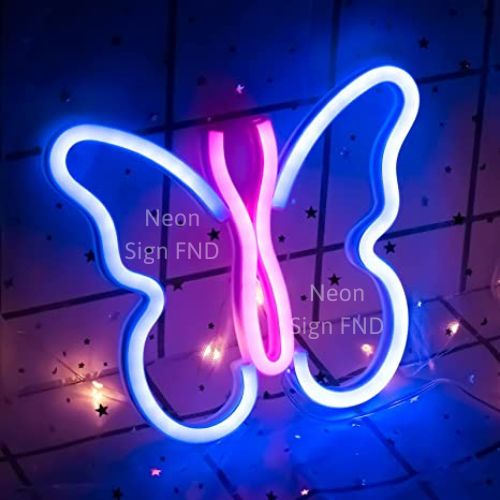 Đèn Neon Sign Led neon theo yêu cầu hình con bướm