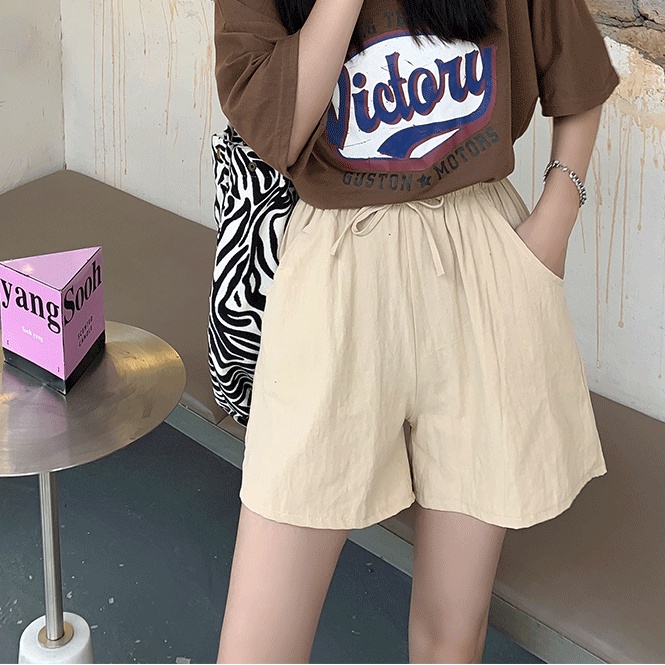 Quần short đũi nữ FM Style lượn sườn siêu cute nhiều màu lựa chọn chất đũi mềm mịn, mát mẻ 220312500