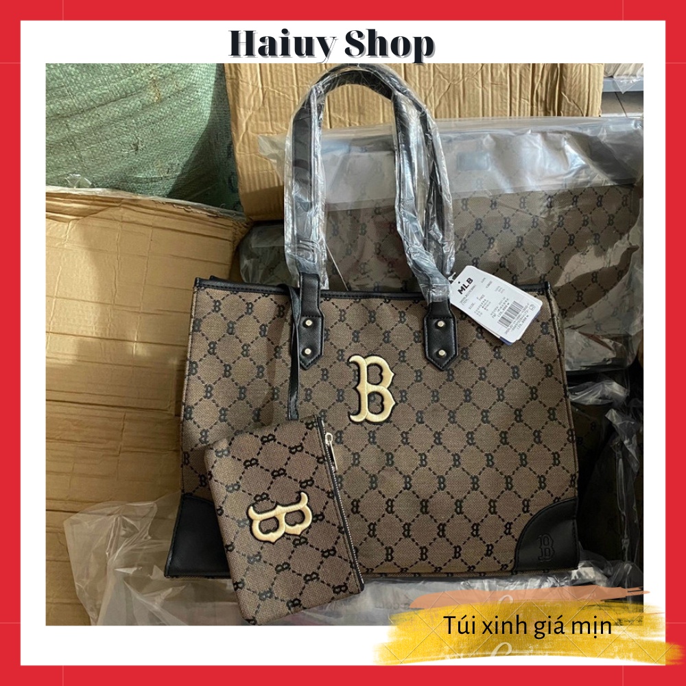 Túi tote MLB size đại 36*38*8cm hàng xuất dư Hachi