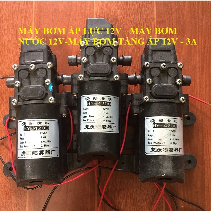 máy bơm áp lực mini 12V - máy bơm phun sương