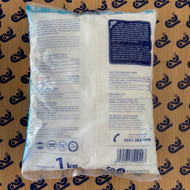 Đường tinh luyện Biên Hòa Pure 1kg