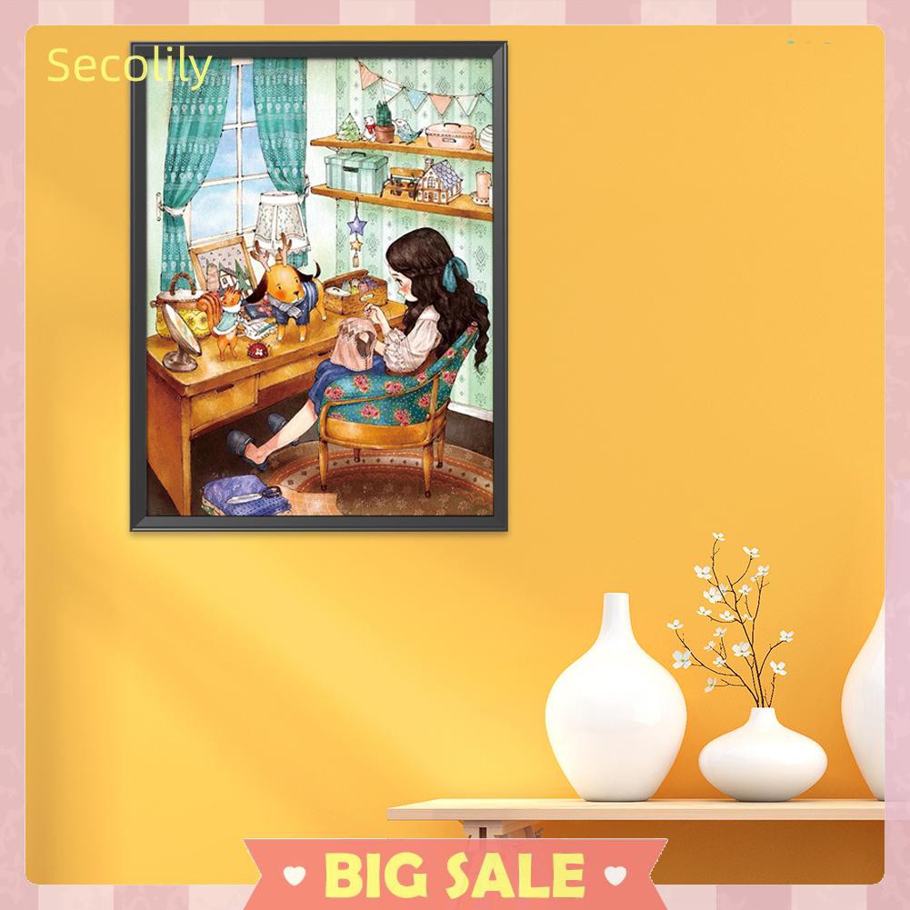 Bộ Tranh Thêu Chữ Thập 11ct Tự Làm Hình Cô Gái Dễ Thương Tiện Dụng | BigBuy360 - bigbuy360.vn