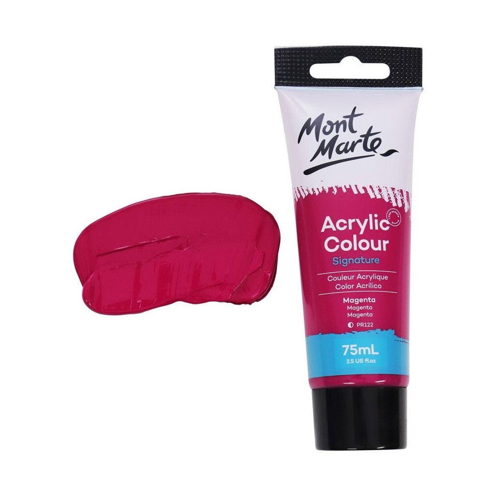 Màu Acrylic Mont Marte 75ml - Magenta - Acrylic Colour Paint Signature 75ml (2.54oz) - MSCH7513