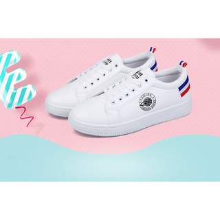 Giày thể thao nữ N014 siêu hót xuân hè 2019, Giày da thể thao nữ