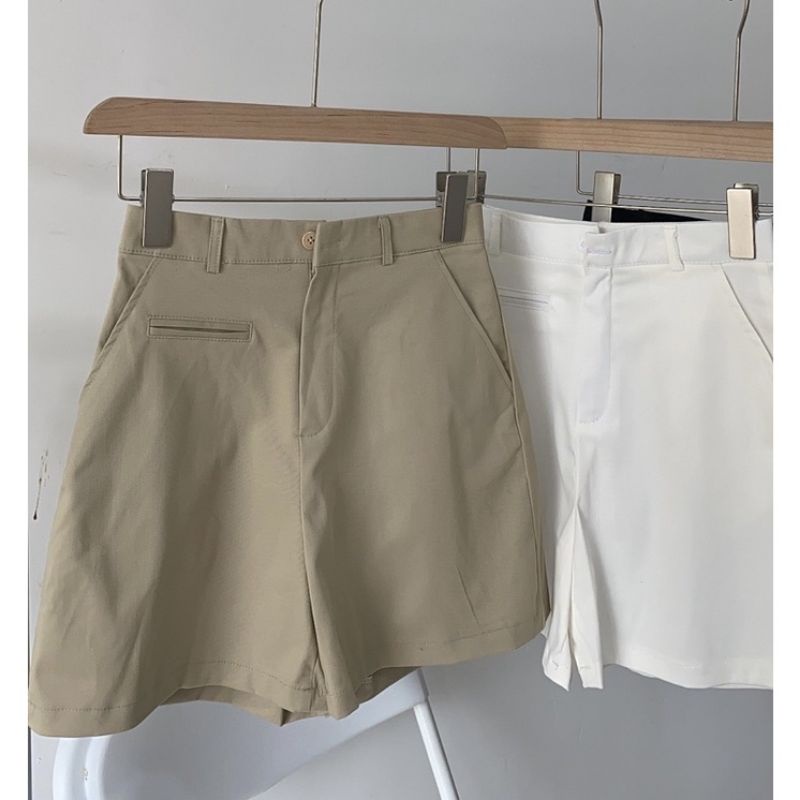 Quần đùi kaki ống rộng mặc cực thoải mái sang chảnh-M66