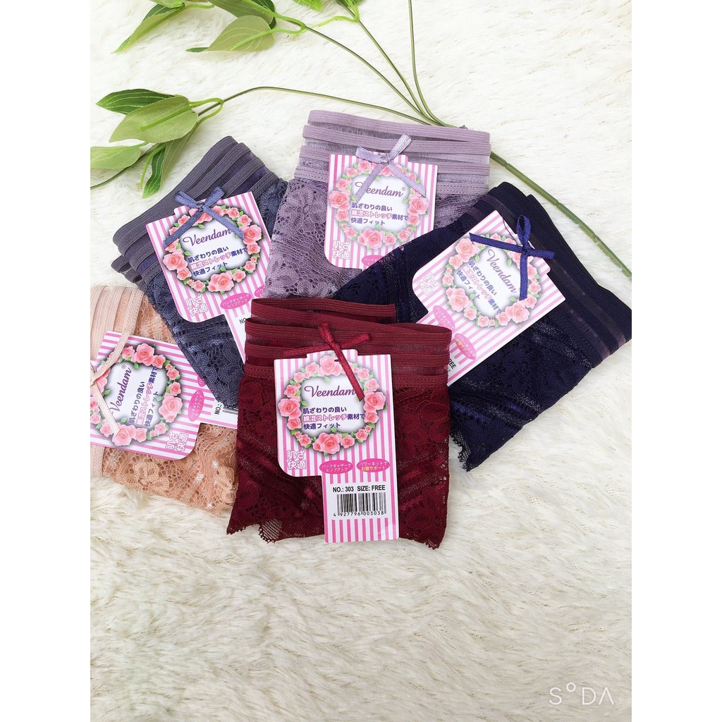 [LẺ = SỈ] 10 Quần Lót Ren Nhật Cao Cấp 303