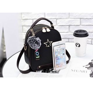 Balo mini da nữ đeo 2 kiểu Star tặng móc khóa