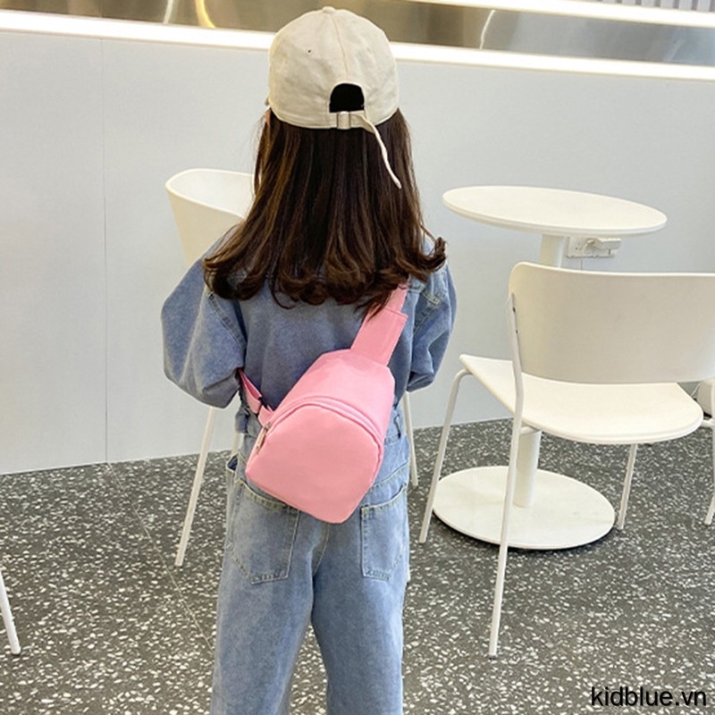 Bags Kids Waist Fanny Packs Solid Color Adjustable Strap Toddler Chest Bag Chilren Stylish Coins Bag for Boys Girls