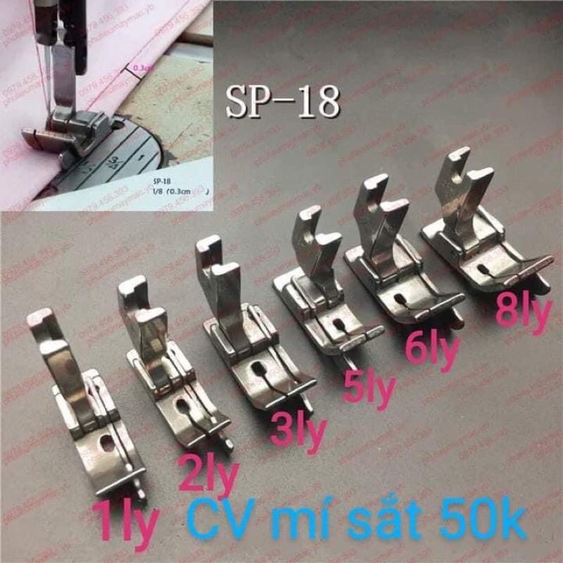 Chân vịt diễu mí sắt SP18 sử dụng cho máy công nghiệp.