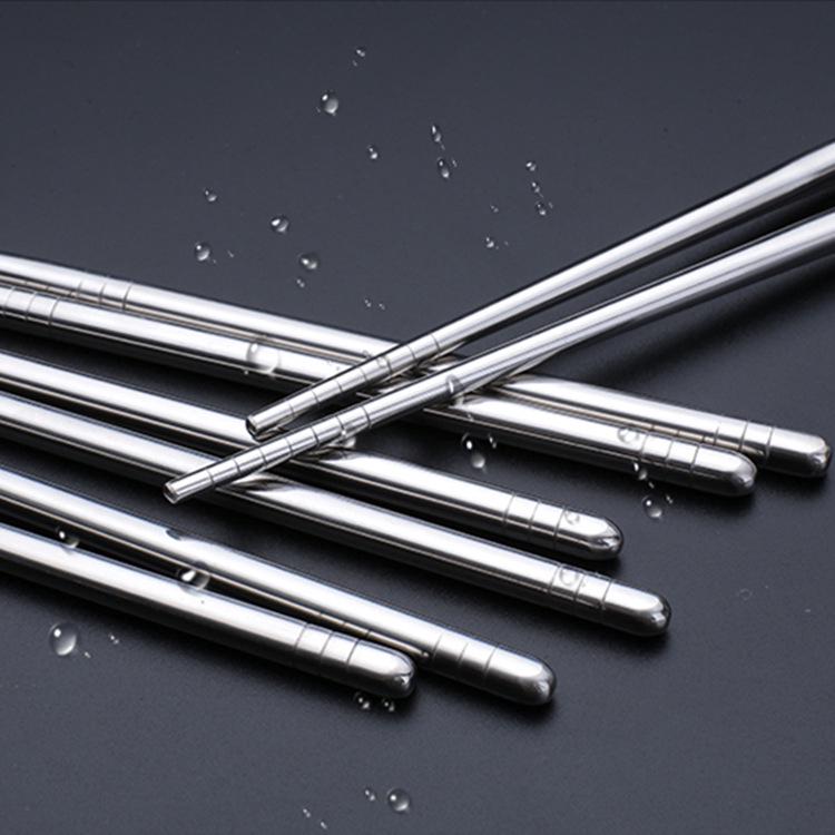 Đũa ăn bằng thép không gỉ chống trượt chất lượng cao