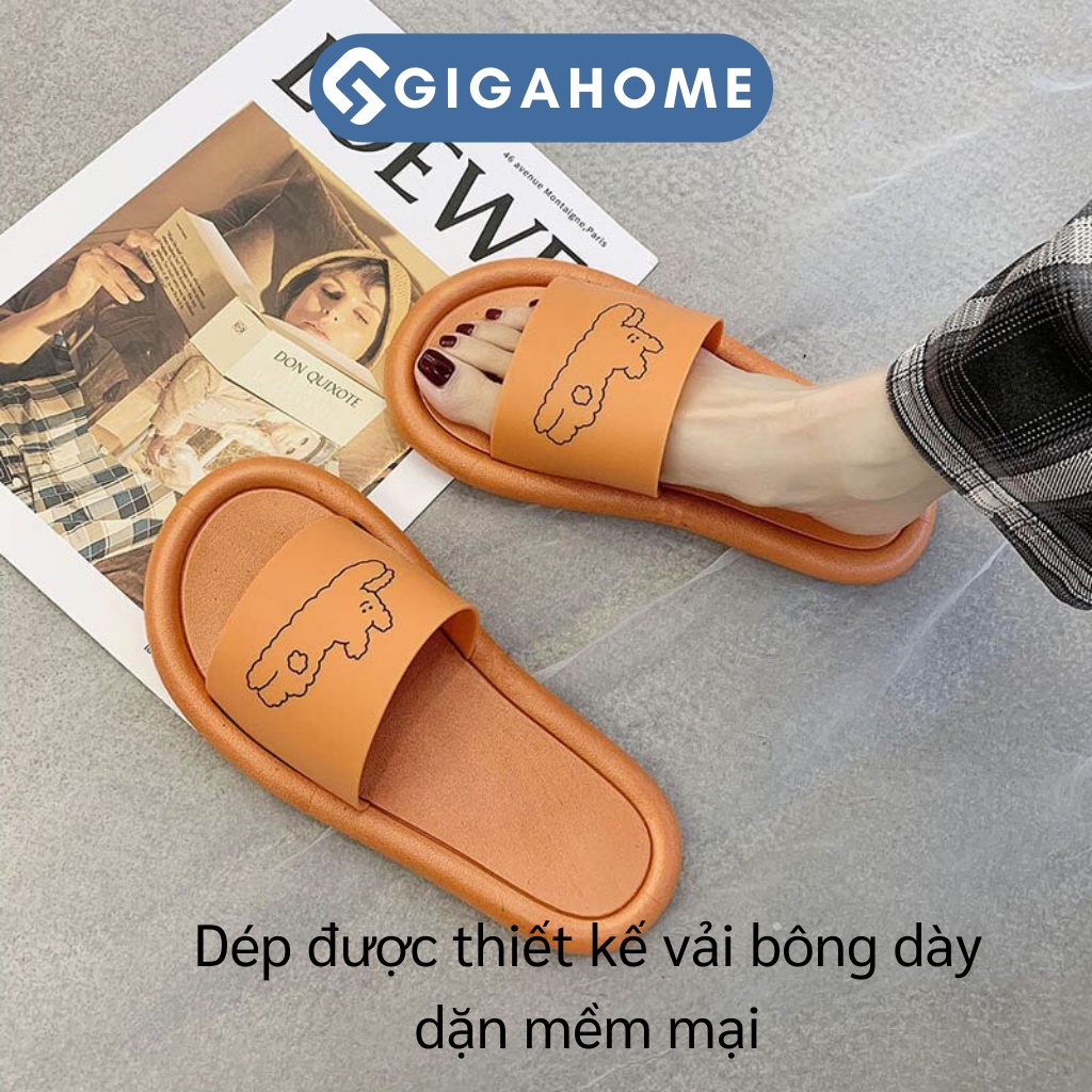Dép Mùa Hè Nữ GIGAHOME Quai Ngang Đi Trong Nhà, Đi Chơi Hình Gấu, Chống Trượt 9249