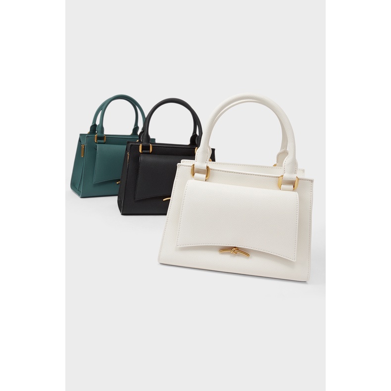 Charles & KEITH CK2-30671328 Túi Xách Kim Loại Trang Trí Cổ Điển Cho Nữ