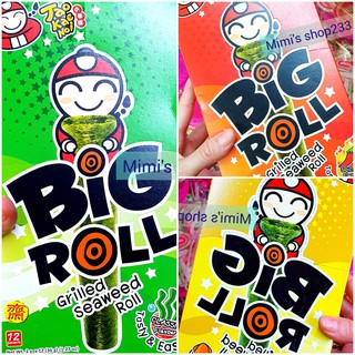 1 thùng (12 hộp - hộp 12 cây x 3.6g) Snack rong biển Taokaenoi Big Roll ĐỦ MÙI VỊ (hàng HOT)