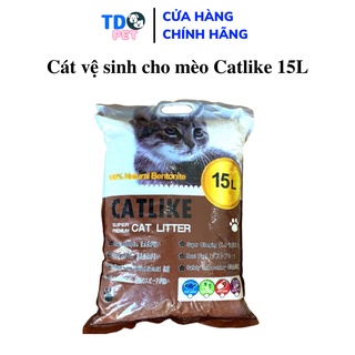 Cát vệ sinh cho mèo Catlike Cát nhật đen túi 16L siêu thấm hút vón tốt nhiều mùi lựa chọn