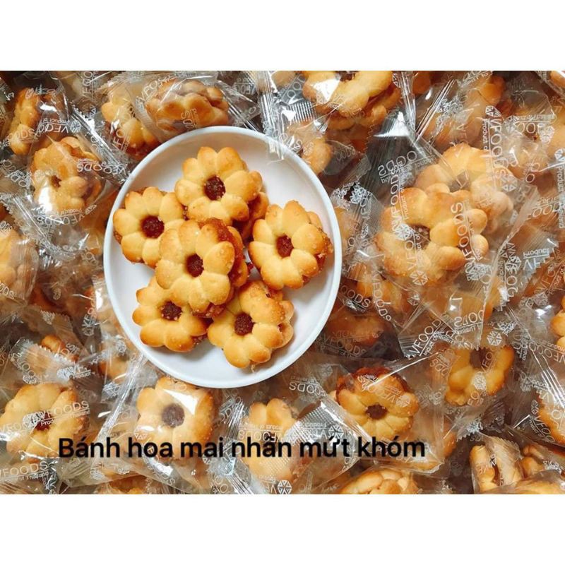 [500g ] Bánh Quy Hoa Mai Nhân Mứt Khóm ( Chuẩn Thương Hiệu VFOOD ) - THÁI LAN