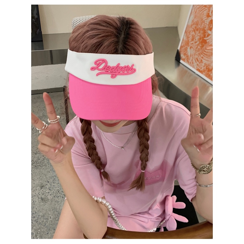 Nón Lưỡi Trai Nửa Đầu Chống Nắng Thêu Chữ Màu Sắc Thời Trang Mùa Hè Phong Cách Hàn Quốc Dành Cho Nữ