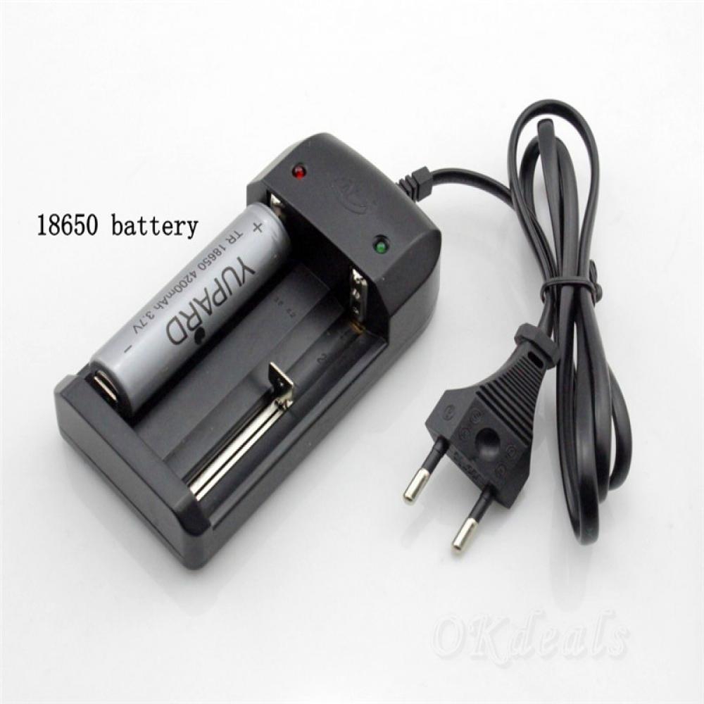 Bộ sạc pin CR123A/18350/ 18650/ 14500/ 26650 dành cho xe hơi