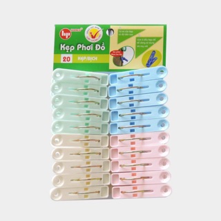 Lốc 20 kẹp phơi đồ nhựa cao cấp hofaco