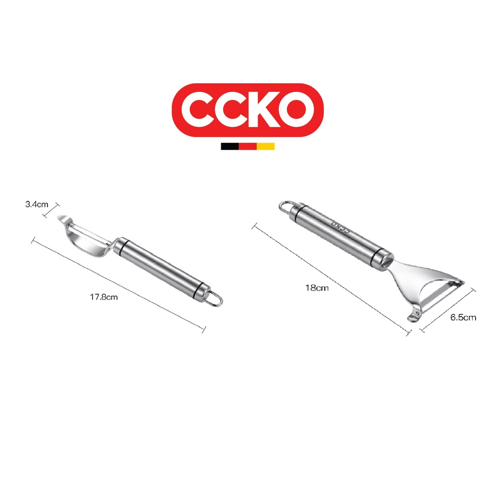 Dao nạo dưa, rau củ inox nhám, lưỡi dao bằng cao cấp CCKO