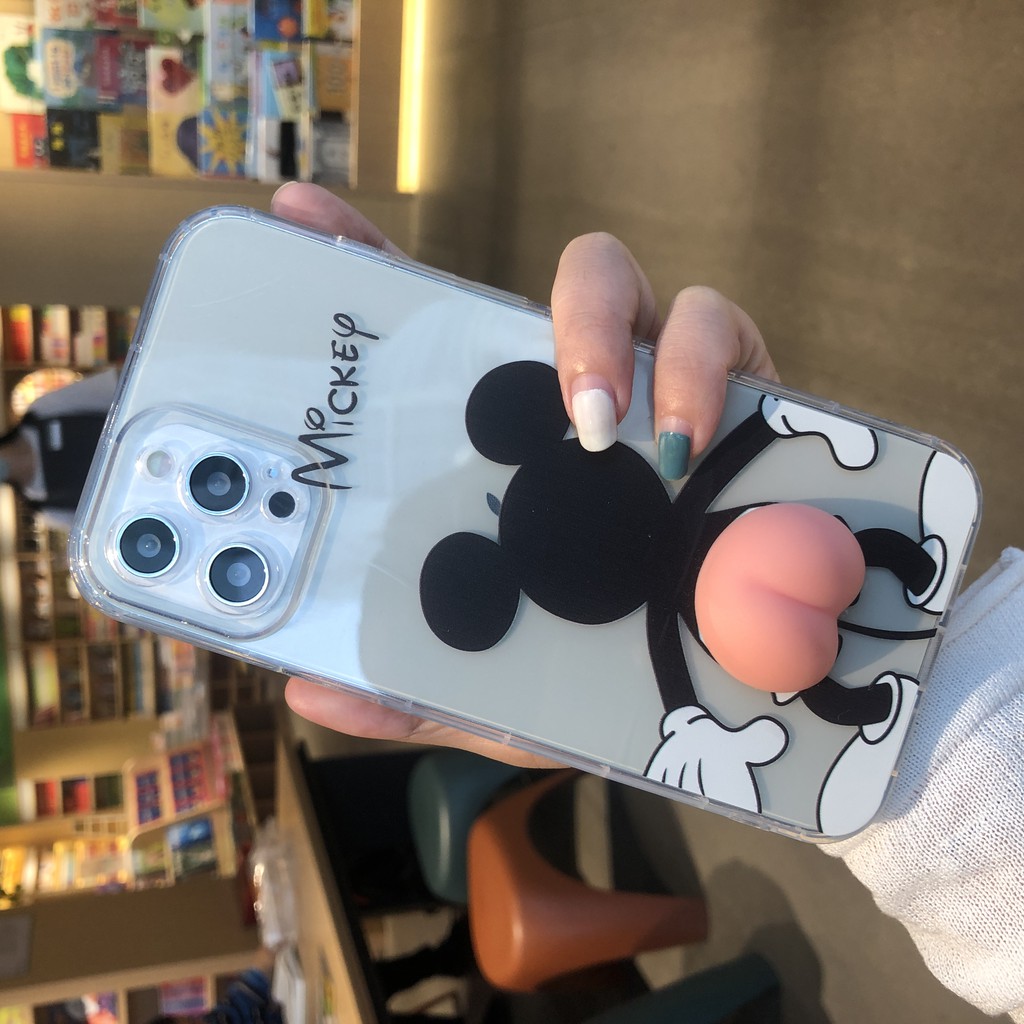 VỎ IPHONE  CASE Back View Mickey + Butt Apple  6/6plus/6s / 6splus / 7/7plus / 8 / 8plus / x / xr / xs / 11/12